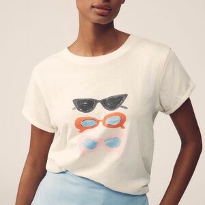 NWT Anthro cropped T size L